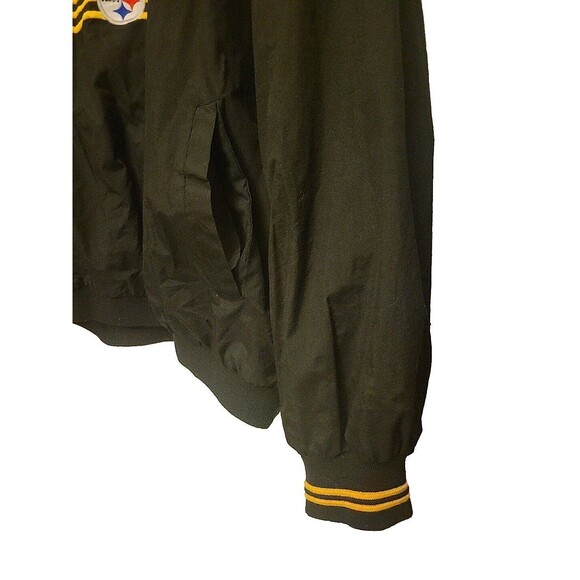 90s VTG Reebok NFL ProLine Pittsburgh Steelers Pullover  XXL ShortTopZip Pockets - Picture 9 of 9